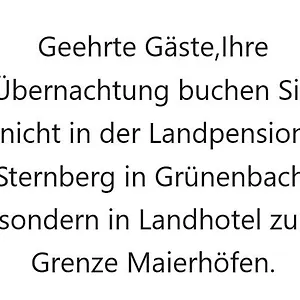 Landpension Sternberg Gasthof Grunenbach
